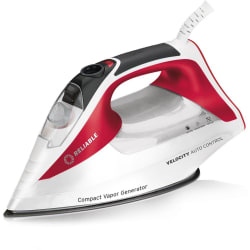 Auto Control Steam Iron - Velocity Auto Control Compact Vapor Generator Steam Iron in Red view