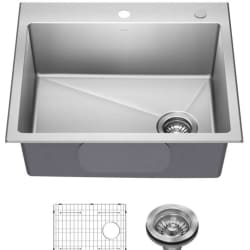25 Inch Drop In / Top Mount Single Bowl Kitchen Sink  - 25 Inch Drop In / Top Mount Single Bowl Kitchen Sink view