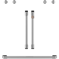 Handle Kit for French Door Double Wall Oven: Brushed Stainless - Product Photos_Un-installed/free-standing_Closed View view