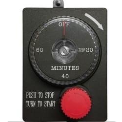 Automatic 1 Hour Timer Gas Safety Shut-Off Valve  - 1-Hour Gas Timer Emergency Shutoff Mounting Plate view