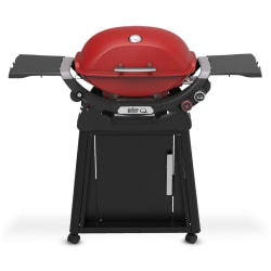 Q 2800N+ Freestanding Liquid Propane Gas Grill  - Q 2800N+ Liquid Propane Gas With Stand In Flame Red view