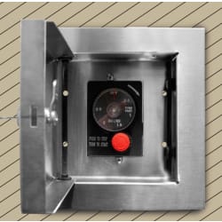 Locking Cabinet for ESTOP1-0H & ESTOP2-5H Timers - ESTOP LC Gas Timer Locking Cabinet view