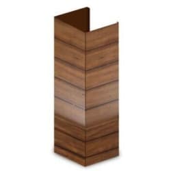 61 Inch Wooden Chimney Extension for Ceilings up to 12.5 Ft. - Front View view