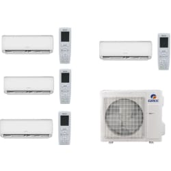36,000 BTU Condenser  - 36,000 BTU Condenser with 4 9,000 BTU Indoor Units Mini Split System view