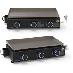 17 Inch 3 Burner Tabletop Griddle  - 17 Inch 3 Burner Tabletop Griddle view
