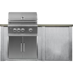 72 Inch Outdoor Kitchen Island  - 72" Harbor Gray Outdoor Kitchen Island view
