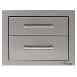 17 Inch Two-Tier Stainless Steel Storage Drawers - 17 Inch Two-Tier Stainless Steel Storage Drawers view