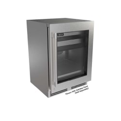 24 Inch Panel Ready Undercounter Dual Zone Beverage Center  - G5 Luxe 24 Inch Dual Zone Beverage Center Glass Door view