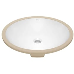 19 Inch Oval Porcelain Ceramic Undermount Bathroom Sink  - 19 Inch Oval Porcelain Ceramic Undermount Bathroom Sink view