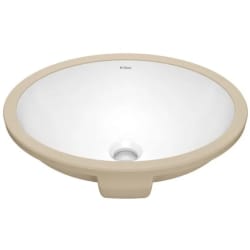 16 Inch Oval Porcelain Ceramic Undermount Bathroom Sink  - 16 Inch Oval Porcelain Ceramic Undermount Bathroom Sink view
