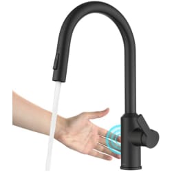16 5/8 Touchless Pull Down Kitchen Faucet  - Touchless Sensor Pull-Down Single Handle Kitchen Faucet in Matte Black view