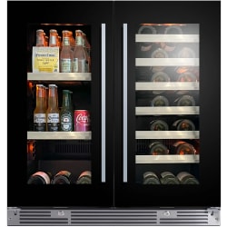 30 Inch Undercounter Combo Beverage Center & Wine Cooler  - 30 Inch Undercounter Combo Beverage Center & Wine Cooler view