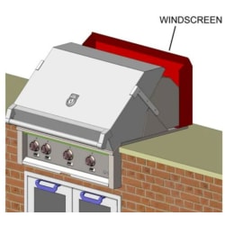 36 Inch Windscreen for Outdoor Grill - 36 Inch Windscreen for Outdoor Grill view