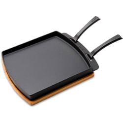 Pizza Cast Iron 2 Sided Roasting & Cooking Pan - 2 sided RC Pan view