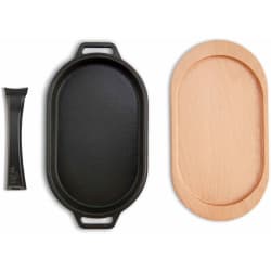 Pizza Cast Iron Oval Cooking Pan  - Cooking Pan view