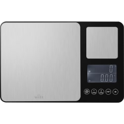 Pizza Dual Kitchen Scale in Black - Kitchen Scale Dual Black view