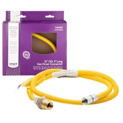 4' Long 3/8'' OD Safety+PLUS® ProCoat Gas Dryer Connector Kit - Front View view