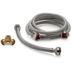5 FT Stainless Steel Steam Dryer Fill Hose Kit - Hoses view