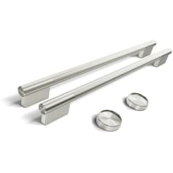 2 Handles and 2pc Knob Accessory Kit for 30 Inch Double Wall Ovens & Microwave Combo Ovens: Stainless Steel - 2 Handles and 2pc Knob Accessory Kit for 30 Double Wall Oven & Microwave Combo view