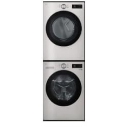 Stacked Front Load Washer and Electric Dryer Set in White - Stacked Washer & Dryer Set view