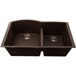 33 Inch Undermount Double Bowl Kitchen Sink  - 33 Inch Undermount Double Bowl Kitchen Sink with 9 Inch Bowl Depth view