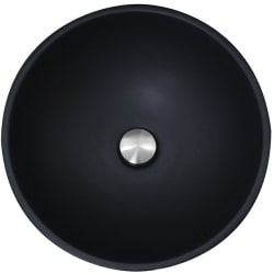 17 Inch Single Bowl Fireclay Bathroom Sink  - 17 Inch Single Bowl Fireclay Bathroom Sink with 5 3/4 Inch Bowl Depth view