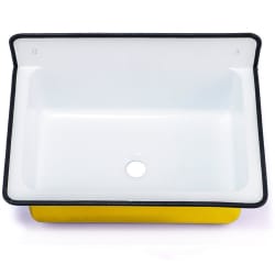 20 Inch Wallmount Iron Bucket Sink  - 20 Inch Wallmount Iron Bucket Sink with 6 1/4 Inch Bowl Depth view