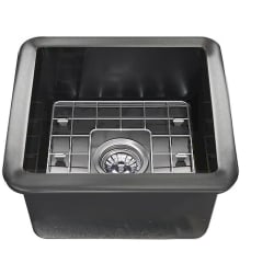 18 Inch Undermount Fireclay Kitchen Sink  - 18 Inch Undermount Fireclay Kitchen Sink with 7 7/8 Inch Bowl Depth view