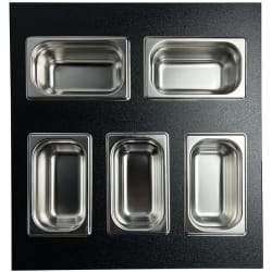 Rectangular Board  - Rectangular Board with 5 Rectangular Bins view