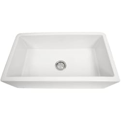 33 Inch Undermount Single Bowl Reversible Farmhouse Apron Sink - 33 Inch Undermount Single Bowl Reversible Farmhouse Apron Sink with 9 Bowl Depth view
