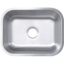 23 Inch Undermount Single Bowl Kitchen Sink - 23 Inch Undermount Single Bowl Kitchen Sink with Drain Opening view