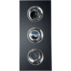 Rectangular Board  - Rectangular Board with 3 Round Bowls view