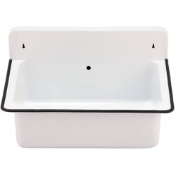 20 Inch Wallmount Bucket Sink - 20 Inch Wallmount Bucket Sink with 6 1/4 Inch Bowl Depth view