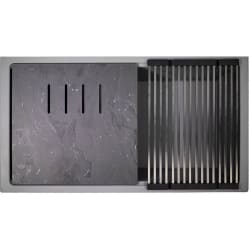 34 Inch Undermount Granite Composite Kitchen Sink  - 34 Inch Undermount Granite Composite Kitchen Sink with 8 1/4 Inch Bowl Depth view