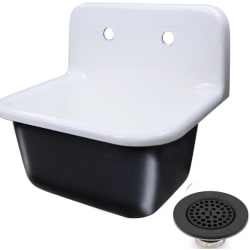 22 Inch Wall Mount Cast Iron Utility Sink  - 22 Inch Wall Mount Cast Iron Utility Sink view