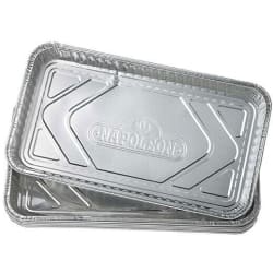 14 Inch x 8 Inch Pack of 5 Large Grease Drip Trays - Front view