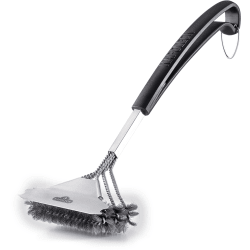 Bristle-Free Triple-Row Grill Brush - Front View view