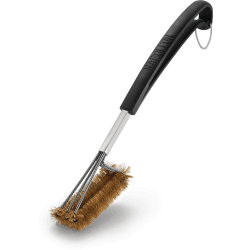 Triple-Row Grill Brush - Triple-Row Grill Brush with Brass Bristles view