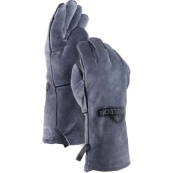 Genuine Leather BBQ Gloves (Pack of 12) - Genuine Leather BBQ Gloves (Pack of 12) in Full View view