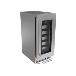 15 Inch Panel Ready Undercounter Wine Cooler  - G5 Luxe 15 Inch Wine Reserve Glass Door view