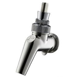 Stainless Steel Forward Sealing Beer Faucet for Beverage Dispensing - tap view