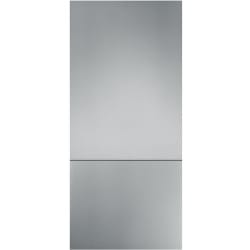 2 Pcs 36-Inch Flat Stainless Steel Handleless Door Panel  - 36" 2 Door Fridge Freezer view