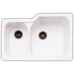 33 Inch Undermount Double Bowl Sink - Feature View view