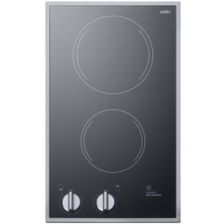 12 Inch Electric Cooktop  - Front View view