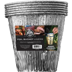 Grease Bucket Foil Liners (6 Pack) - Front View view
