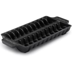 Cast Iron Jumbo Shrimp Tray - Cast Iron Jumbo Shrimp Tray in Angled View view