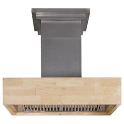 Designer Series Wooden Wall Mount Range Hood  - Front View view