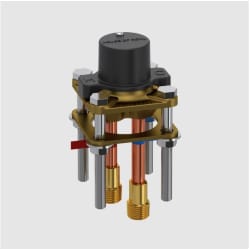 Floor Mount Tub Filler Rough-in Valve  - Floor Mount Tub Filler Rough-in Valve with Service Stops and Expansion PEX Connections view
