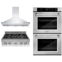 3 Piece Kitchen Appliances Package in Stainless Steel - Package view