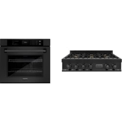 2 Piece Kitchen Appliances Package in Black Stainless Steel - Package view